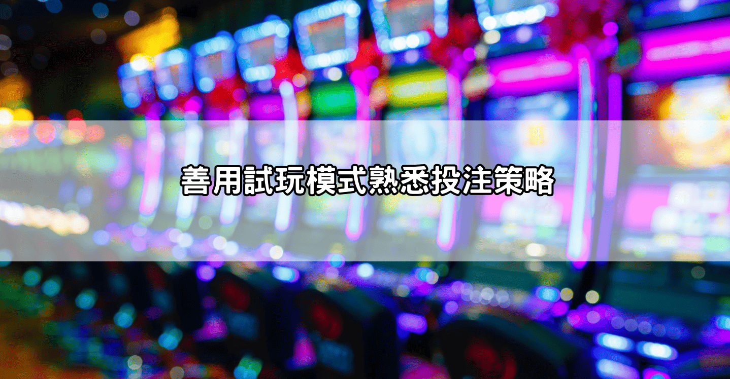 善用試玩模式熟悉投注策略